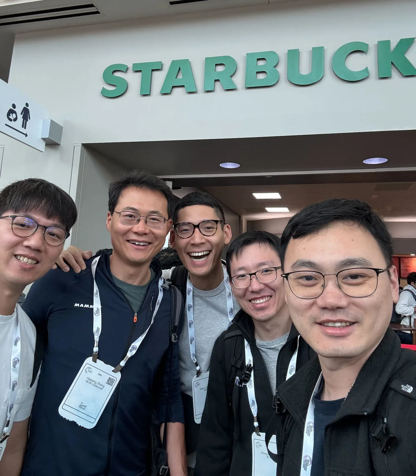 MAI teammates taking a group selfie